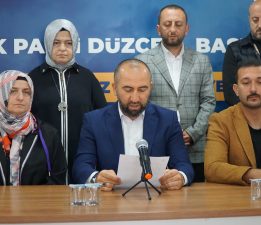 AK PARTİ DÜZCE TEŞKİLATINDAN 27 MAYIS AÇIKLAMASI!