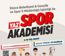 YAZ SPOR AKADEMİSİ KAYITLARI 8 HAZİRAN'DA BAŞLIYOR