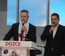 FİLİSTİN BÜYÜKELÇİSİ DÜZCE’YE GELDİ: NETANYAHU, İSRAİL’İN ÇÖPLÜĞÜNE GİDECEKTİR