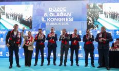 AK PARTİ DÜZCE İL KONGRESİ YAPILDI; ŞENGÜLOĞLU YENİDEN BAŞKAN SEÇİLDİ!